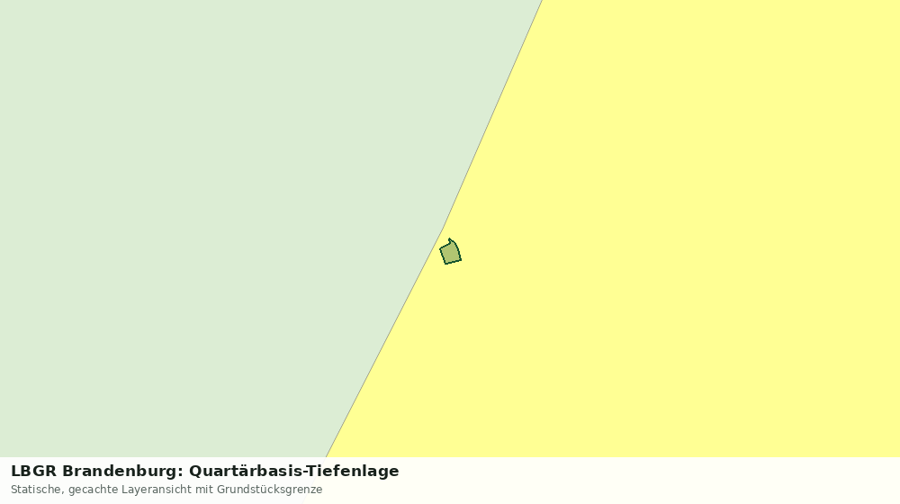 Statische Kartenansicht: LBGR Brandenburg: Quartärbasis-Tiefenlage