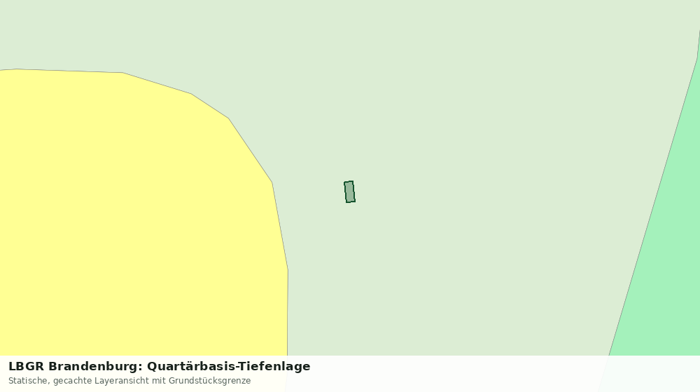 Statische Kartenansicht: LBGR Brandenburg: Quartärbasis-Tiefenlage
