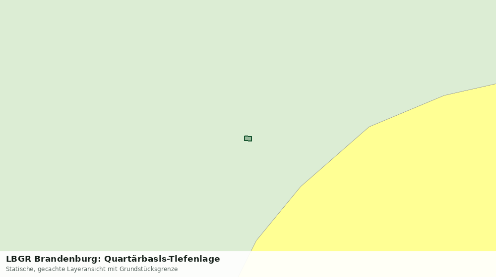 Statische Kartenansicht: LBGR Brandenburg: Quartärbasis-Tiefenlage