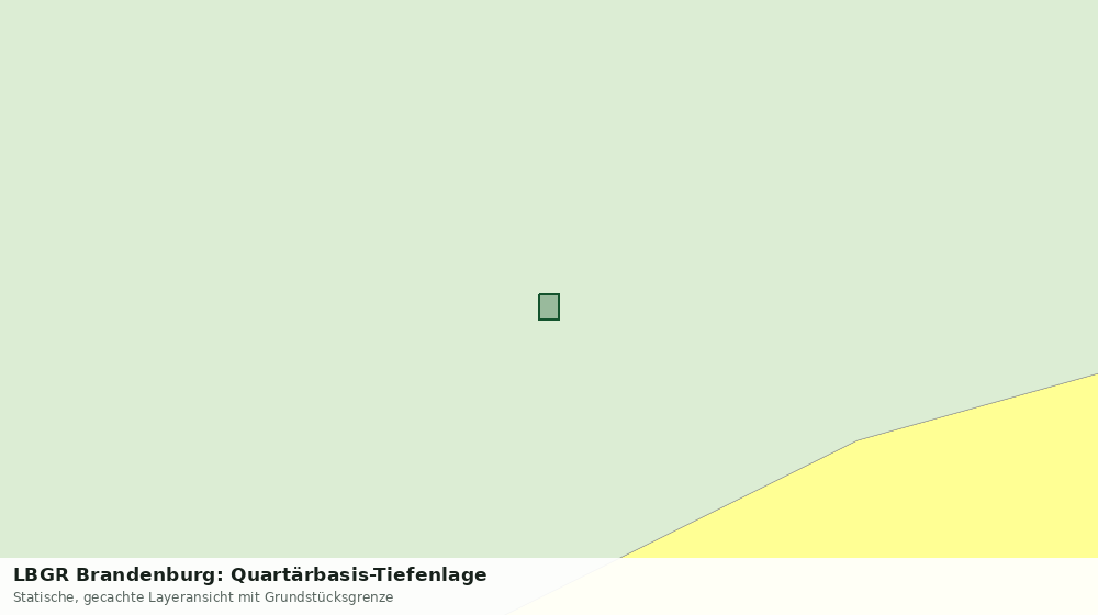Statische Kartenansicht: LBGR Brandenburg: Quartärbasis-Tiefenlage