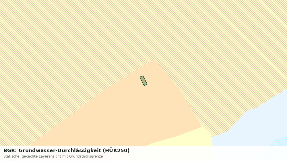 Statische Kartenansicht: BGR: Grundwasser-Durchlässigkeit (HÜK250)