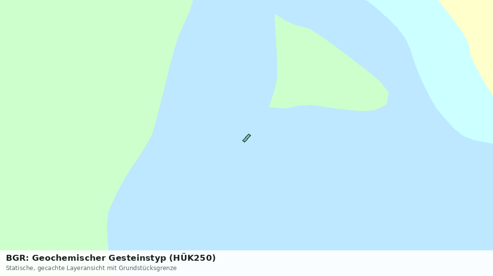 Statische Kartenansicht: BGR: Geochemischer Gesteinstyp (HÜK250)