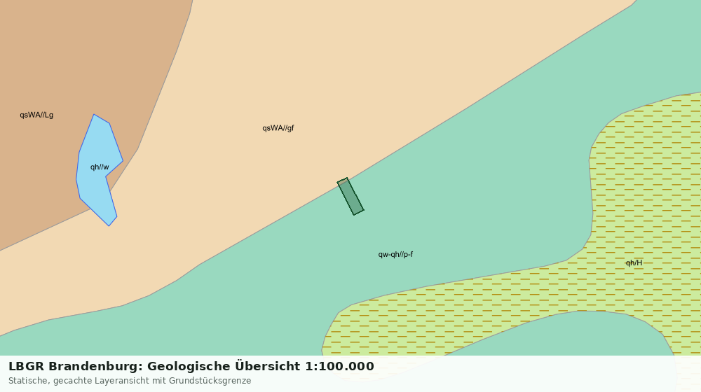 Statische Kartenansicht: LBGR Brandenburg: Geologische Übersicht 1:100.000