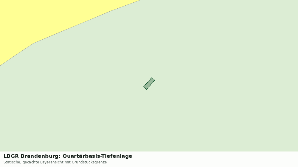 Statische Kartenansicht: LBGR Brandenburg: Quartärbasis-Tiefenlage