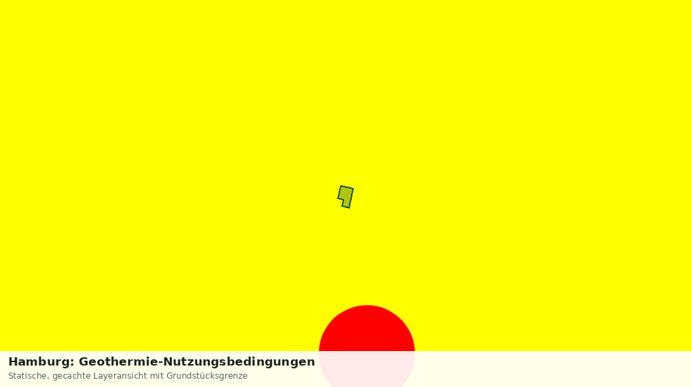Statische Kartenansicht: Hamburg: Geothermie-Nutzungsbedingungen