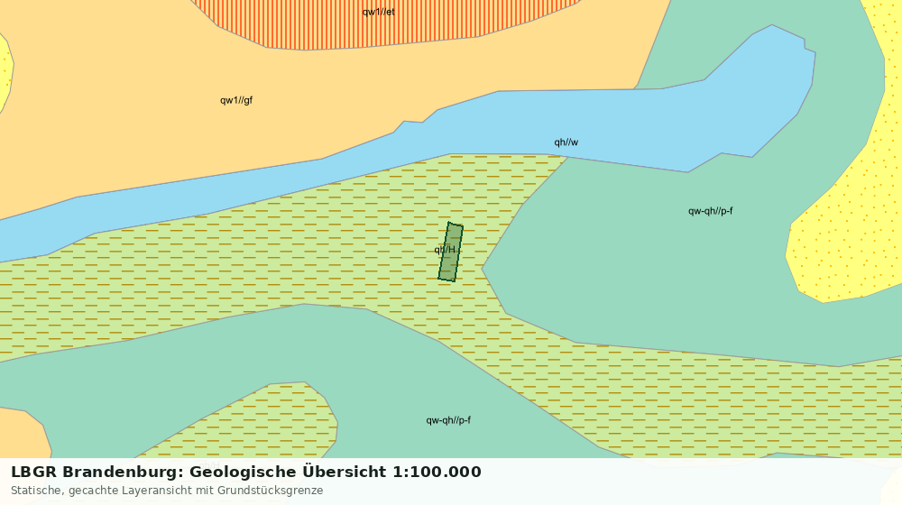 Statische Kartenansicht: LBGR Brandenburg: Geologische Übersicht 1:100.000
