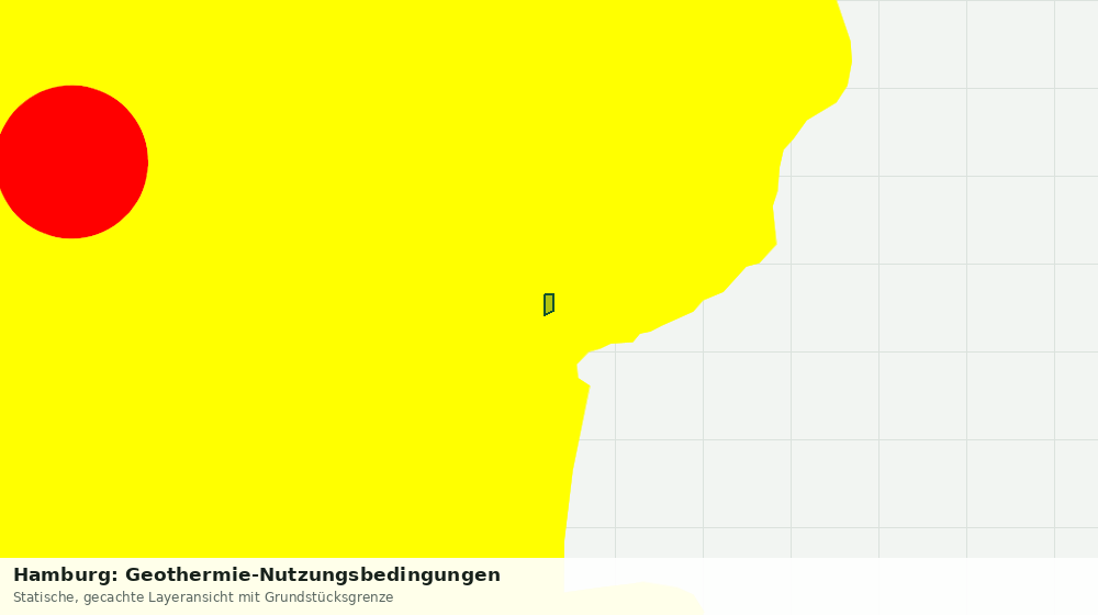 Statische Kartenansicht: Hamburg: Geothermie-Nutzungsbedingungen