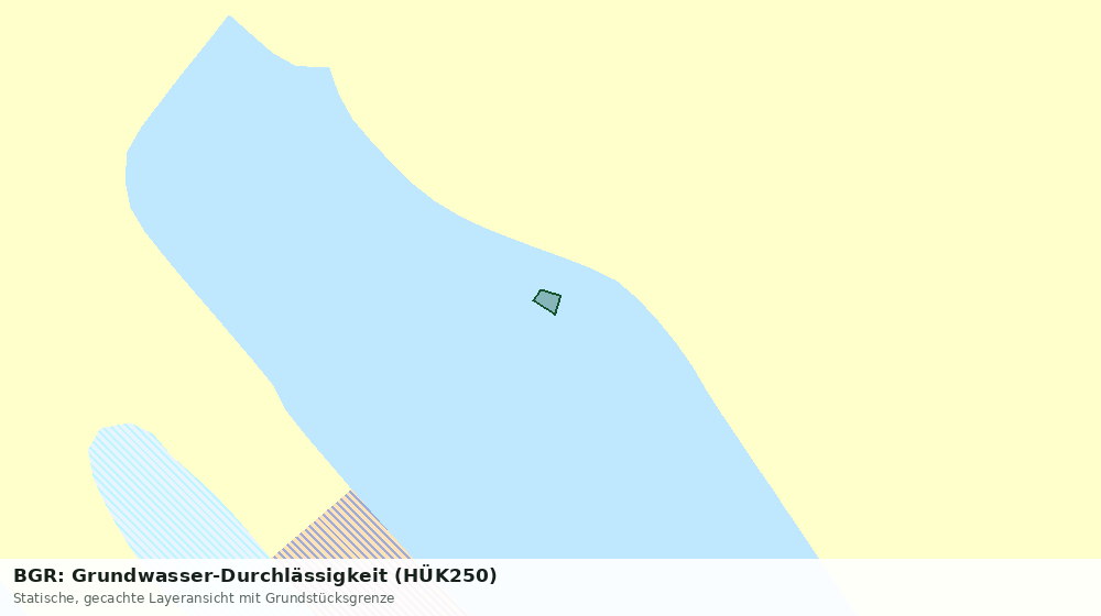 Statische Kartenansicht: BGR: Grundwasser-Durchlässigkeit (HÜK250)