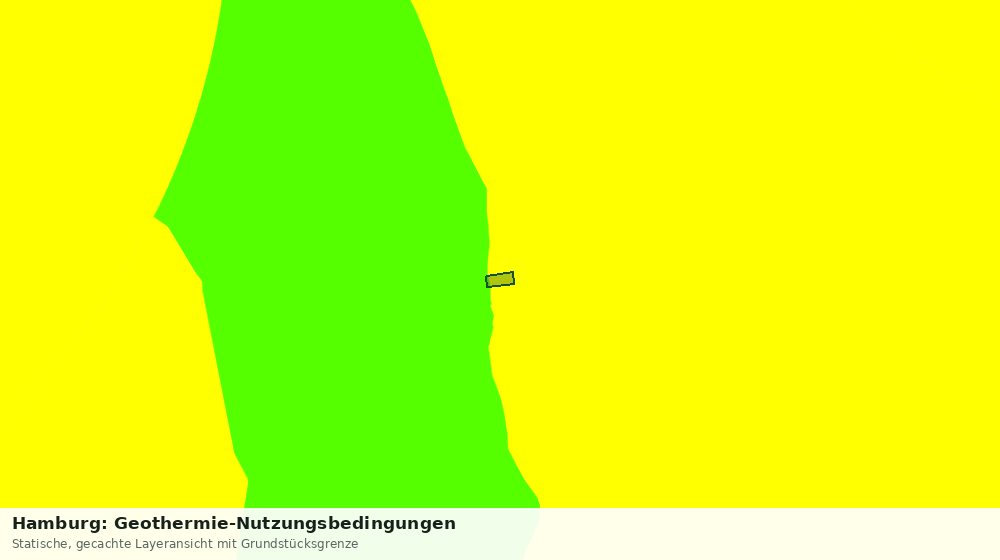 Statische Kartenansicht: Hamburg: Geothermie-Nutzungsbedingungen