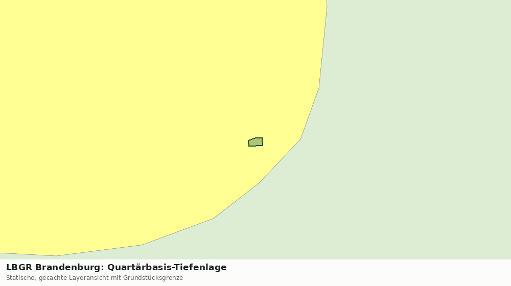 Statische Kartenansicht: LBGR Brandenburg: Quartärbasis-Tiefenlage