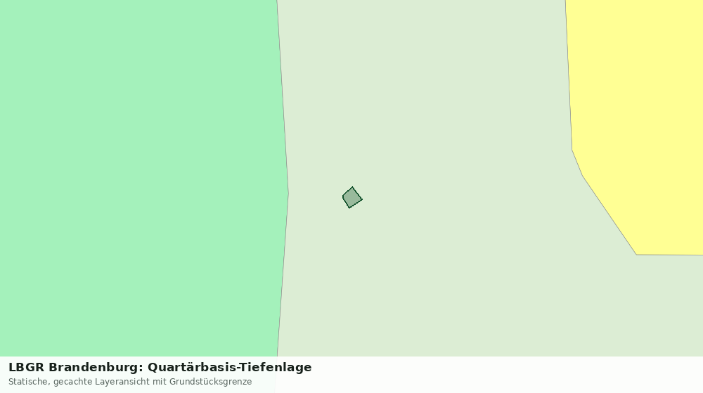 Statische Kartenansicht: LBGR Brandenburg: Quartärbasis-Tiefenlage