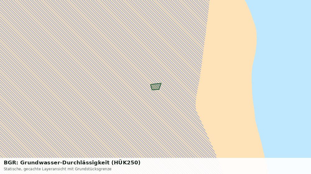Statische Kartenansicht: BGR: Grundwasser-Durchlässigkeit (HÜK250)