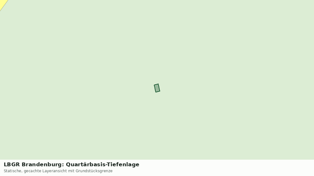 Statische Kartenansicht: LBGR Brandenburg: Quartärbasis-Tiefenlage