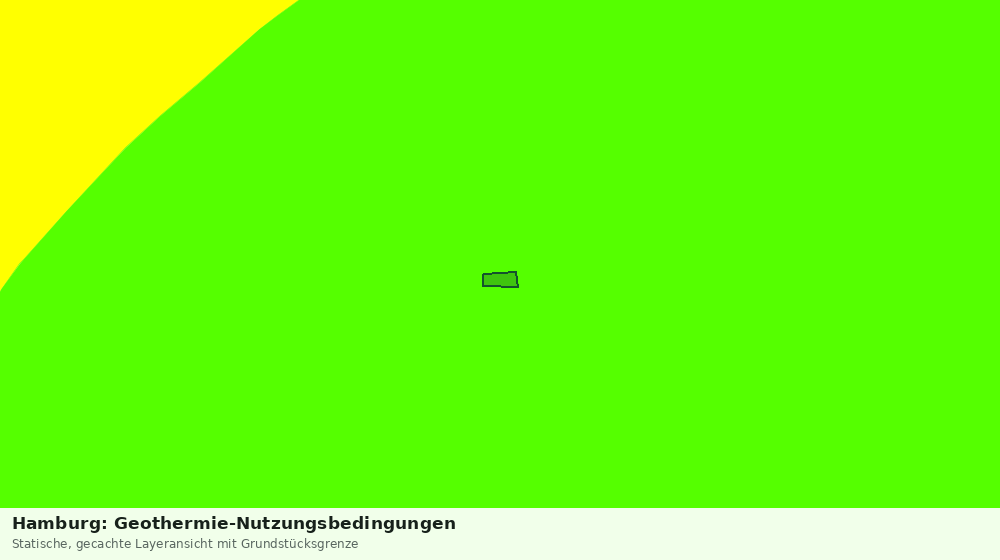 Statische Kartenansicht: Hamburg: Geothermie-Nutzungsbedingungen