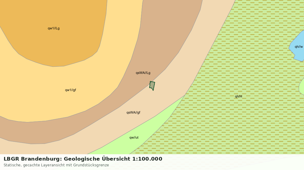 Statische Kartenansicht: LBGR Brandenburg: Geologische Übersicht 1:100.000