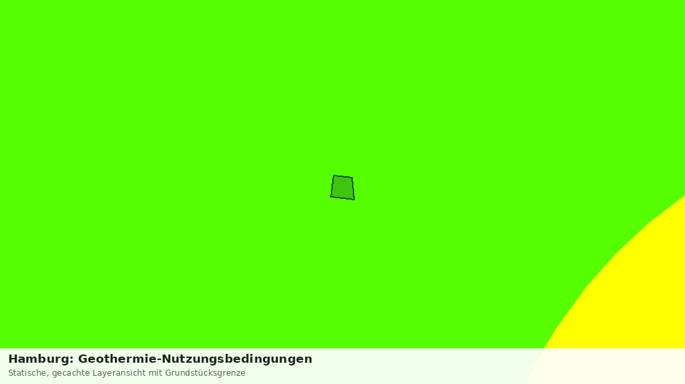 Statische Kartenansicht: Hamburg: Geothermie-Nutzungsbedingungen