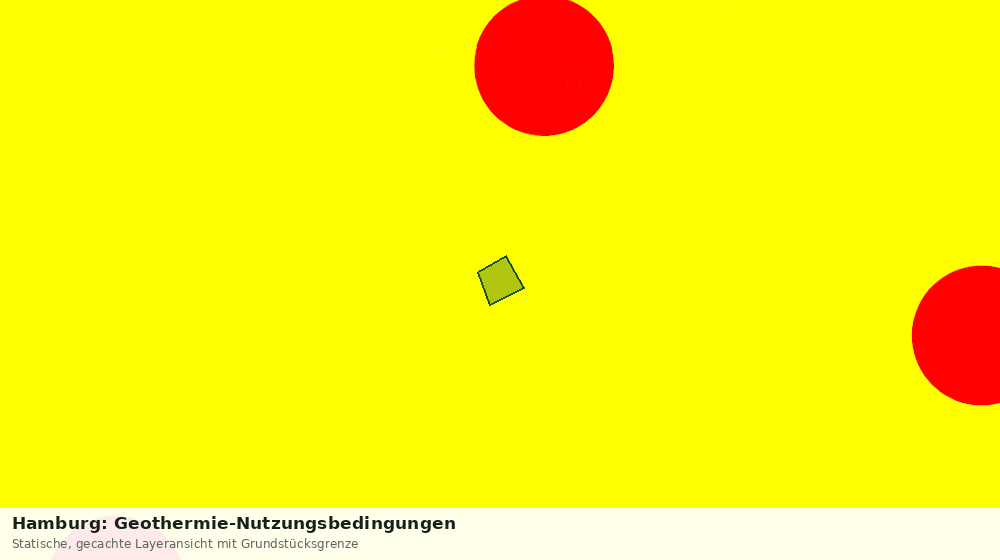 Statische Kartenansicht: Hamburg: Geothermie-Nutzungsbedingungen