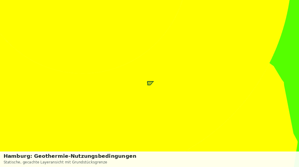 Statische Kartenansicht: Hamburg: Geothermie-Nutzungsbedingungen