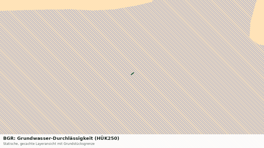 Statische Kartenansicht: BGR: Grundwasser-Durchlässigkeit (HÜK250)
