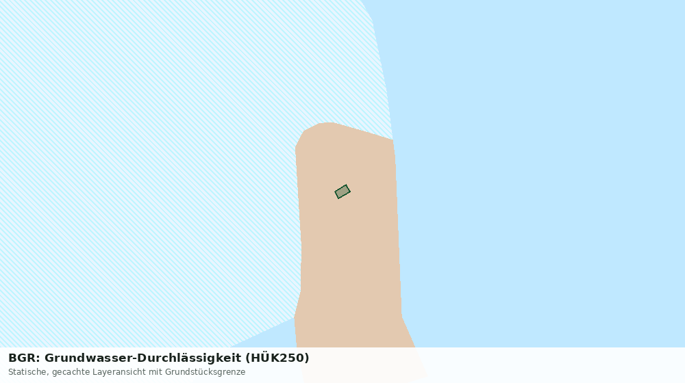 Statische Kartenansicht: BGR: Grundwasser-Durchlässigkeit (HÜK250)