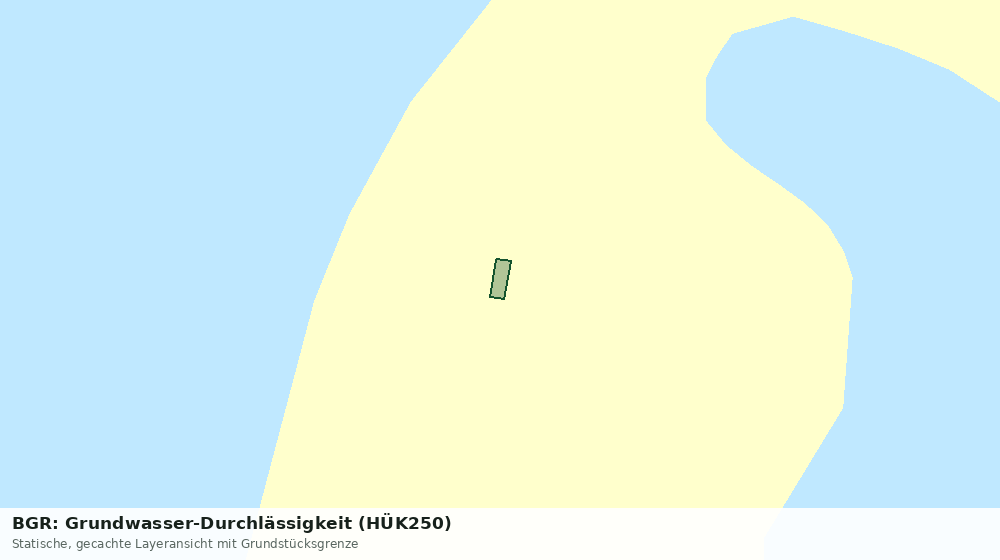 Statische Kartenansicht: BGR: Grundwasser-Durchlässigkeit (HÜK250)