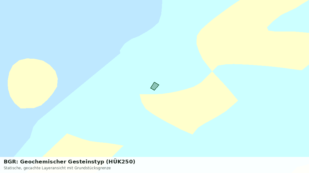 Statische Kartenansicht: BGR: Geochemischer Gesteinstyp (HÜK250)