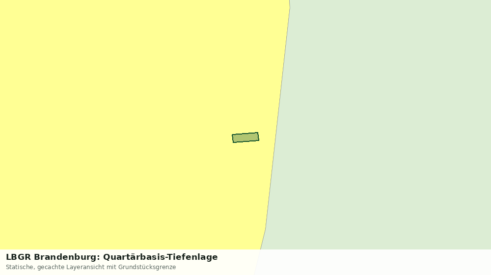 Statische Kartenansicht: LBGR Brandenburg: Quartärbasis-Tiefenlage