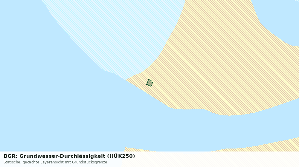 Statische Kartenansicht: BGR: Grundwasser-Durchlässigkeit (HÜK250)