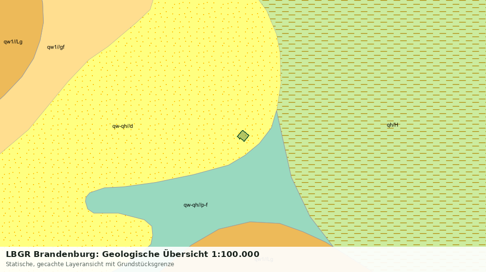 Statische Kartenansicht: LBGR Brandenburg: Geologische Übersicht 1:100.000