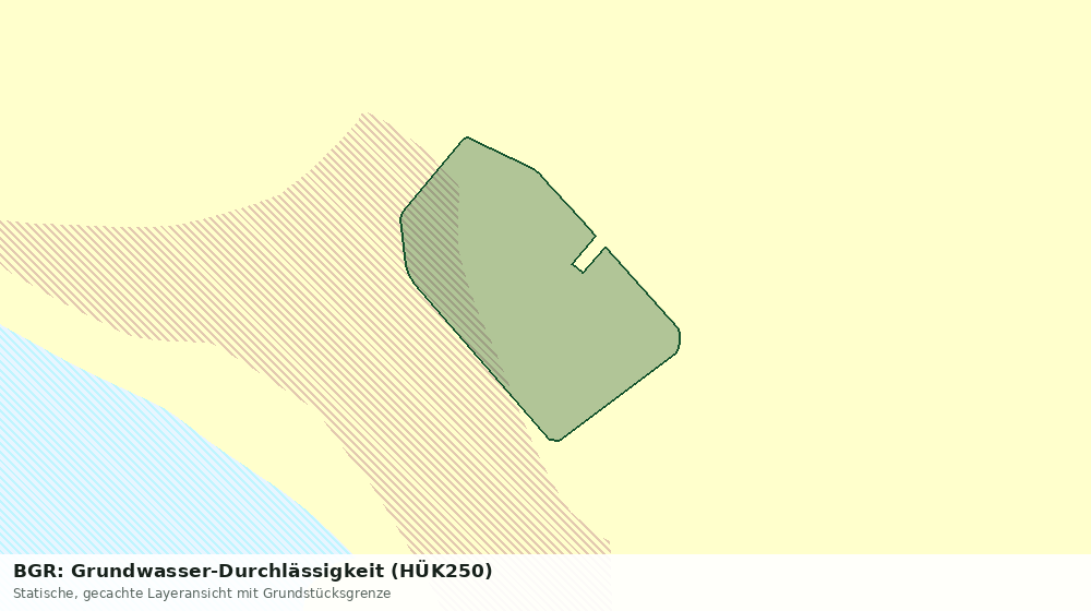 Statische Kartenansicht: BGR: Grundwasser-Durchlässigkeit (HÜK250)