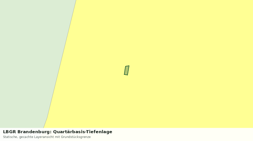 Statische Kartenansicht: LBGR Brandenburg: Quartärbasis-Tiefenlage