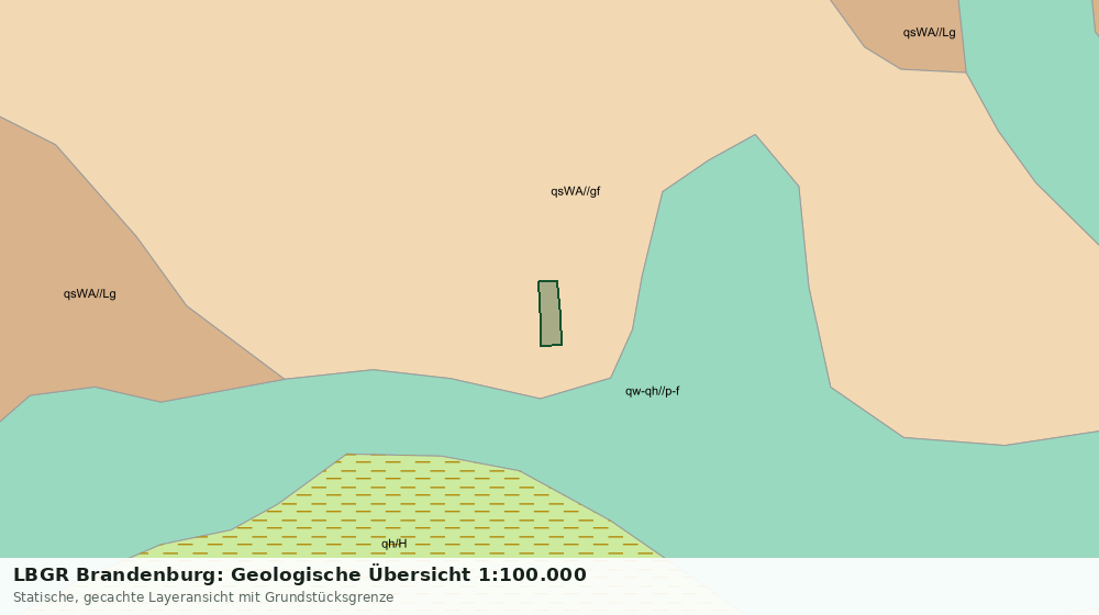 Statische Kartenansicht: LBGR Brandenburg: Geologische Übersicht 1:100.000