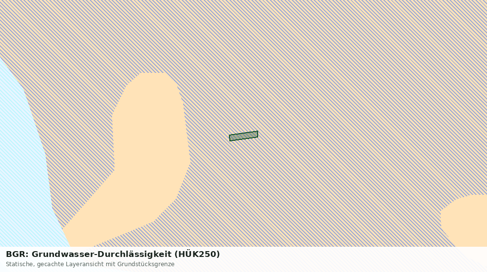 Statische Kartenansicht: BGR: Grundwasser-Durchlässigkeit (HÜK250)