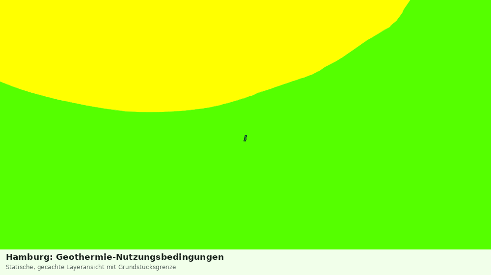 Statische Kartenansicht: Hamburg: Geothermie-Nutzungsbedingungen