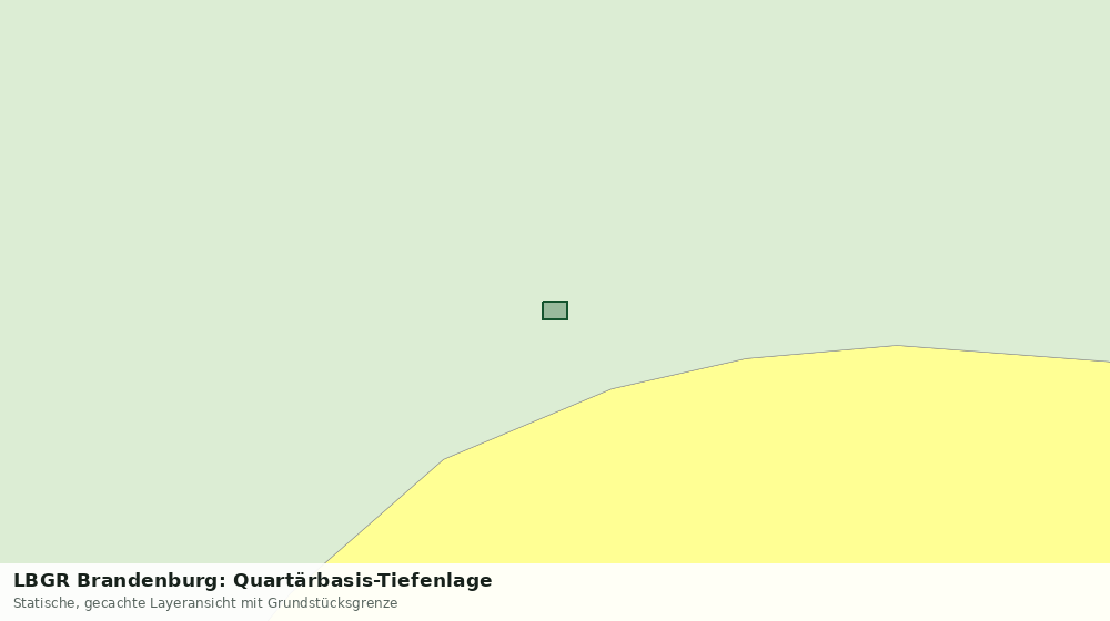 Statische Kartenansicht: LBGR Brandenburg: Quartärbasis-Tiefenlage