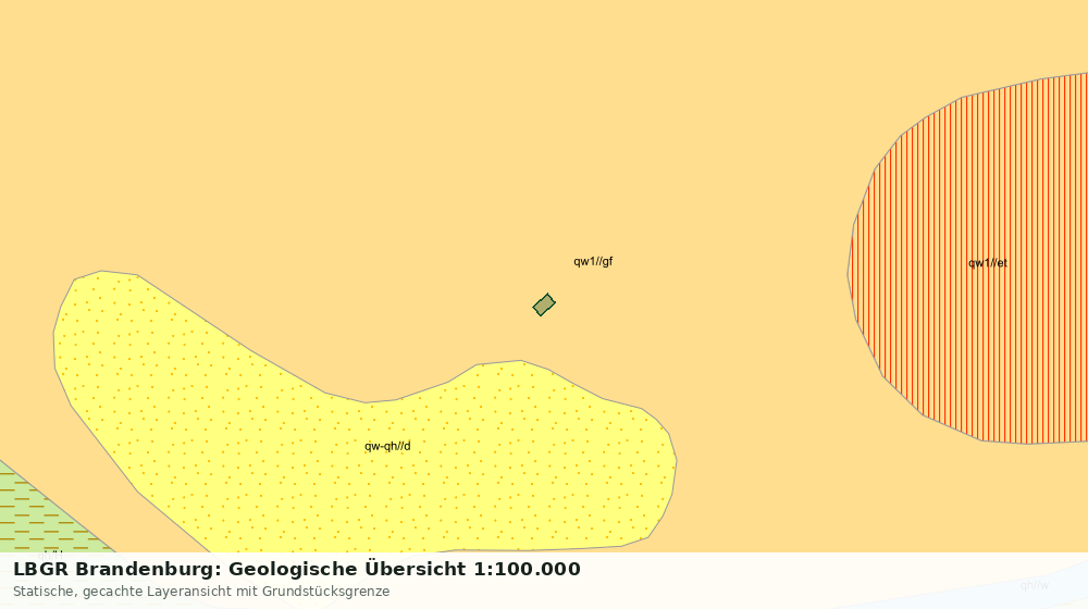 Statische Kartenansicht: LBGR Brandenburg: Geologische Übersicht 1:100.000