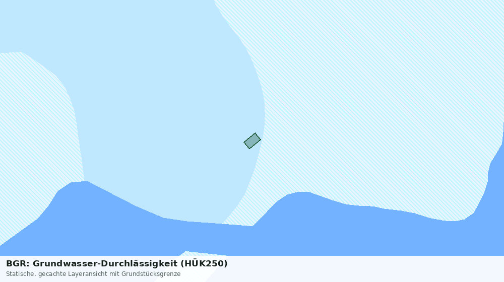 Statische Kartenansicht: BGR: Grundwasser-Durchlässigkeit (HÜK250)