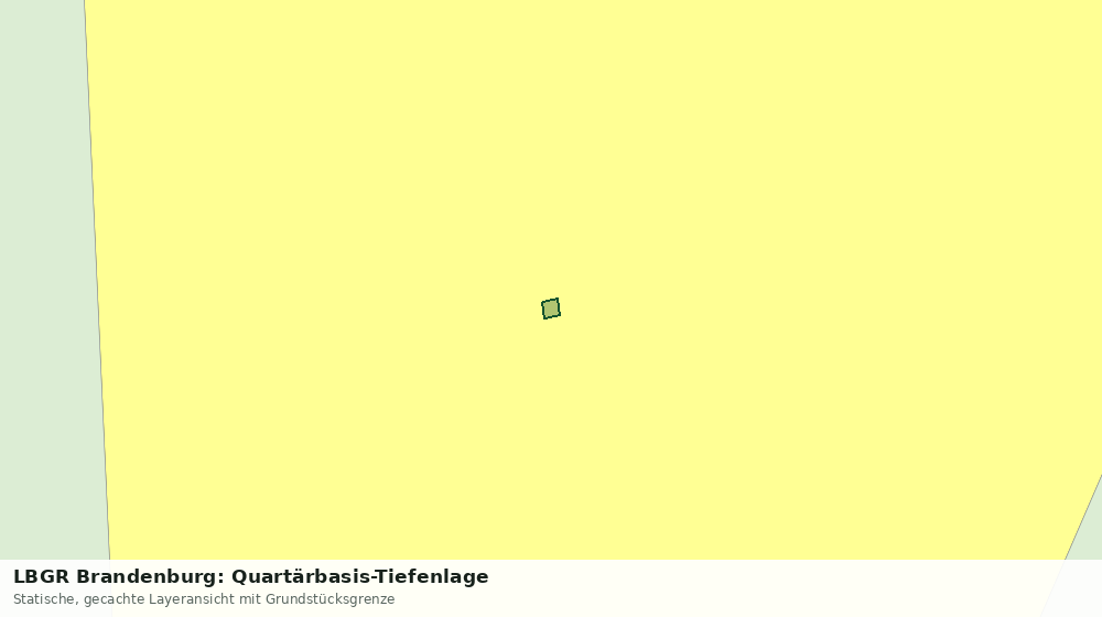 Statische Kartenansicht: LBGR Brandenburg: Quartärbasis-Tiefenlage