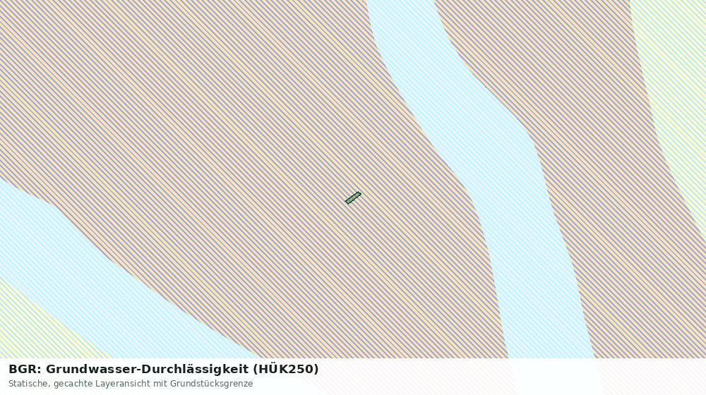 Statische Kartenansicht: BGR: Grundwasser-Durchlässigkeit (HÜK250)
