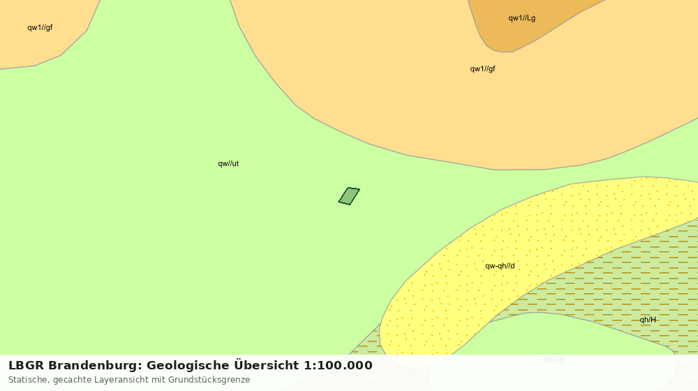 Statische Kartenansicht: LBGR Brandenburg: Geologische Übersicht 1:100.000