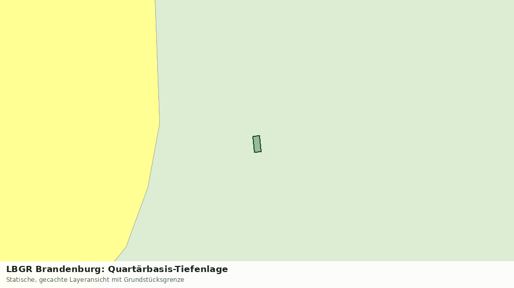 Statische Kartenansicht: LBGR Brandenburg: Quartärbasis-Tiefenlage