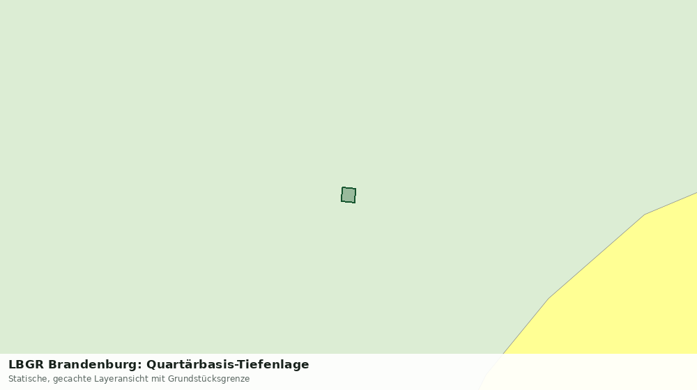 Statische Kartenansicht: LBGR Brandenburg: Quartärbasis-Tiefenlage