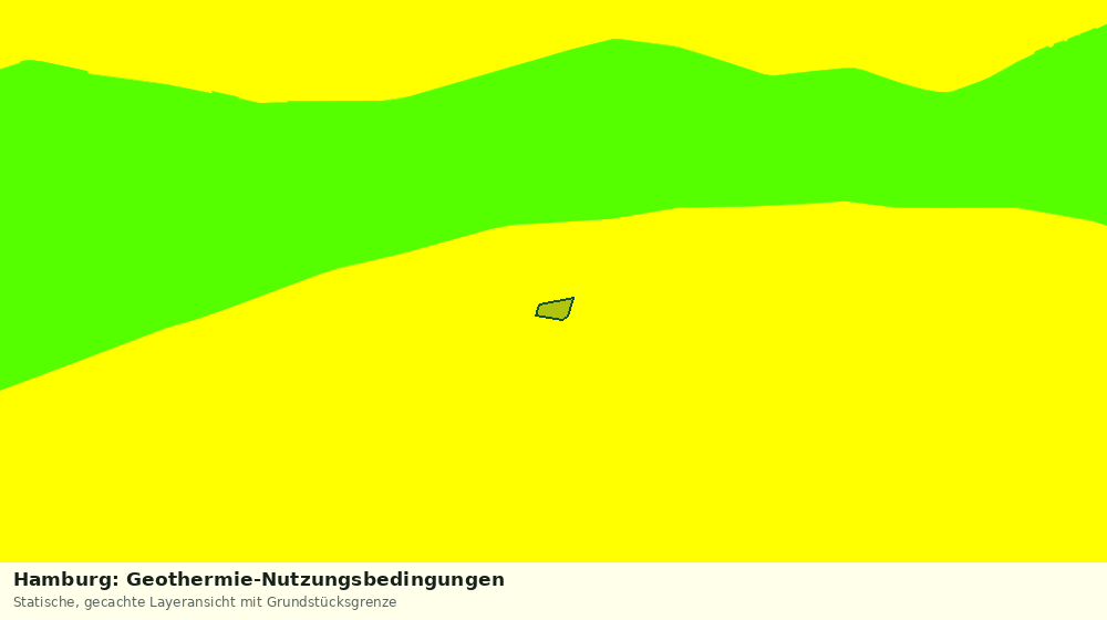 Statische Kartenansicht: Hamburg: Geothermie-Nutzungsbedingungen