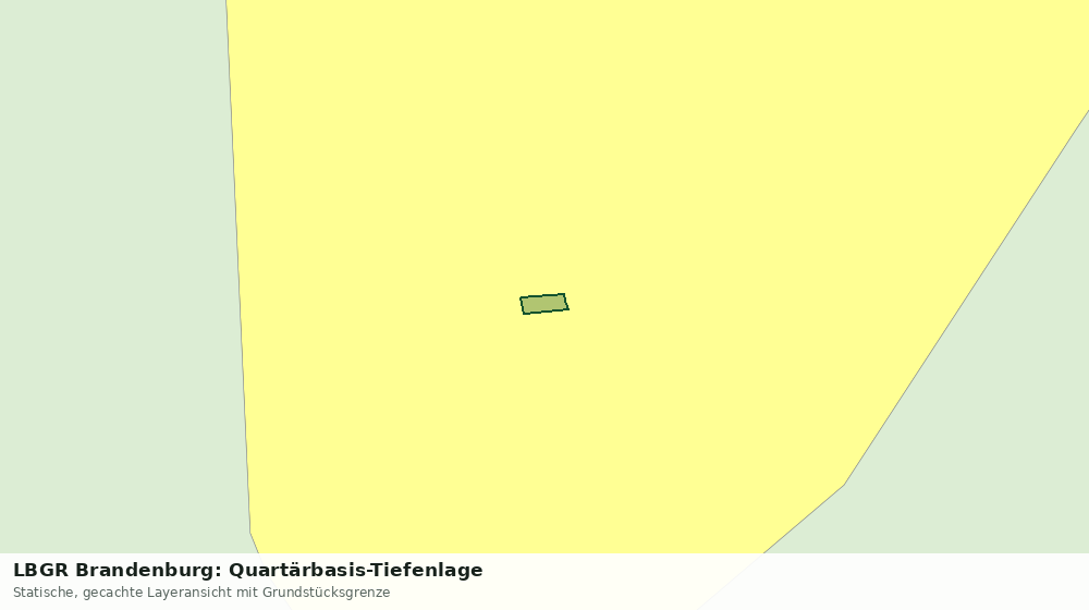 Statische Kartenansicht: LBGR Brandenburg: Quartärbasis-Tiefenlage