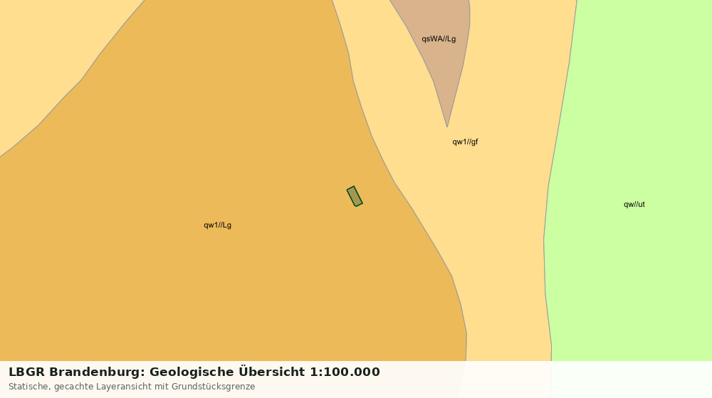 Statische Kartenansicht: LBGR Brandenburg: Geologische Übersicht 1:100.000