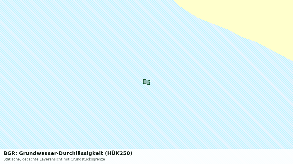 Statische Kartenansicht: BGR: Grundwasser-Durchlässigkeit (HÜK250)