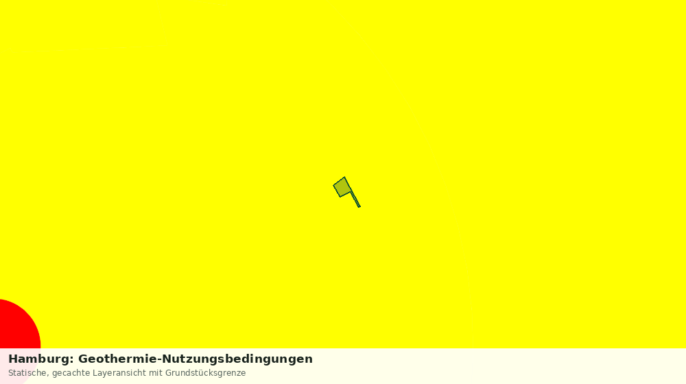 Statische Kartenansicht: Hamburg: Geothermie-Nutzungsbedingungen