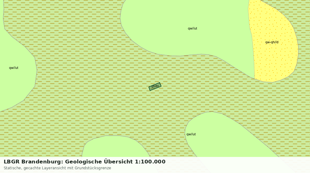 Statische Kartenansicht: LBGR Brandenburg: Geologische Übersicht 1:100.000