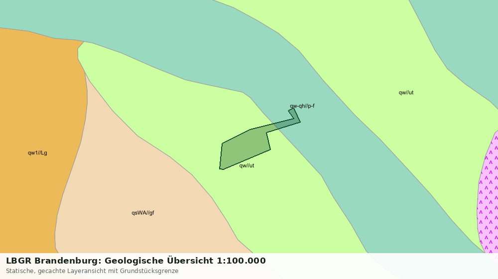 Statische Kartenansicht: LBGR Brandenburg: Geologische Übersicht 1:100.000