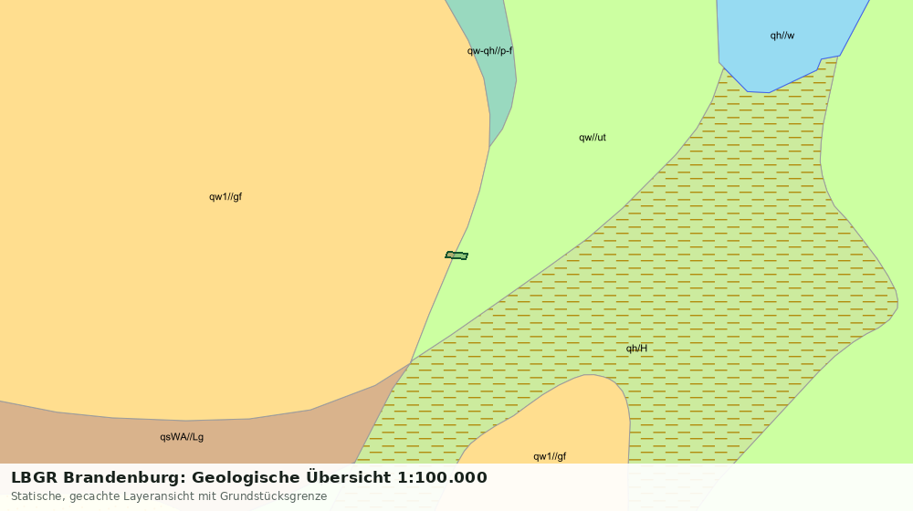 Statische Kartenansicht: LBGR Brandenburg: Geologische Übersicht 1:100.000